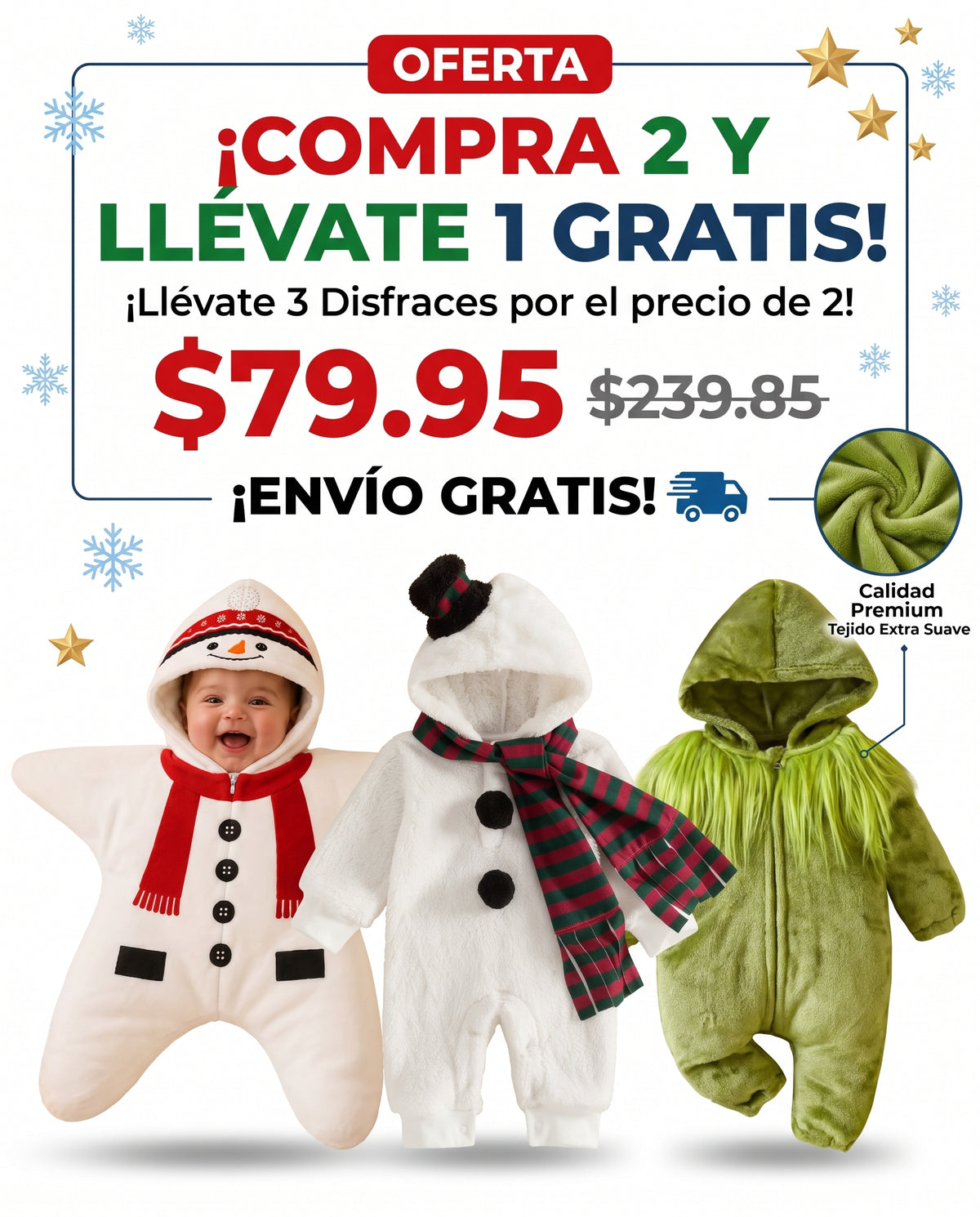 Disfraz Navideño para Bebé